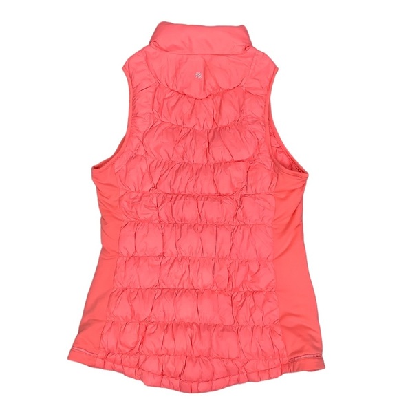 Women’s Tangerine Small 4 - 6 Vest Jacket Coat Peach Sleeveless Packable Stretch - Picture 3 of 9